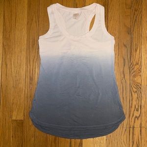 CALIA Pink Gray Ombre Racerback Tank Tunic Women’s XS